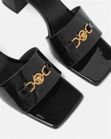 versace sabot|versace men's suede slippers.